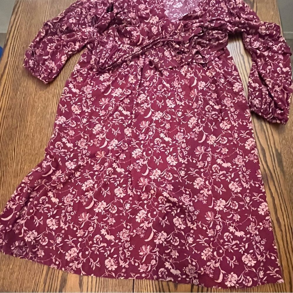 Women’s XXL Dress & Popover Top Bundle Floral Dress, Black Dress, Chambray 2XL - Picture 5 of 16
